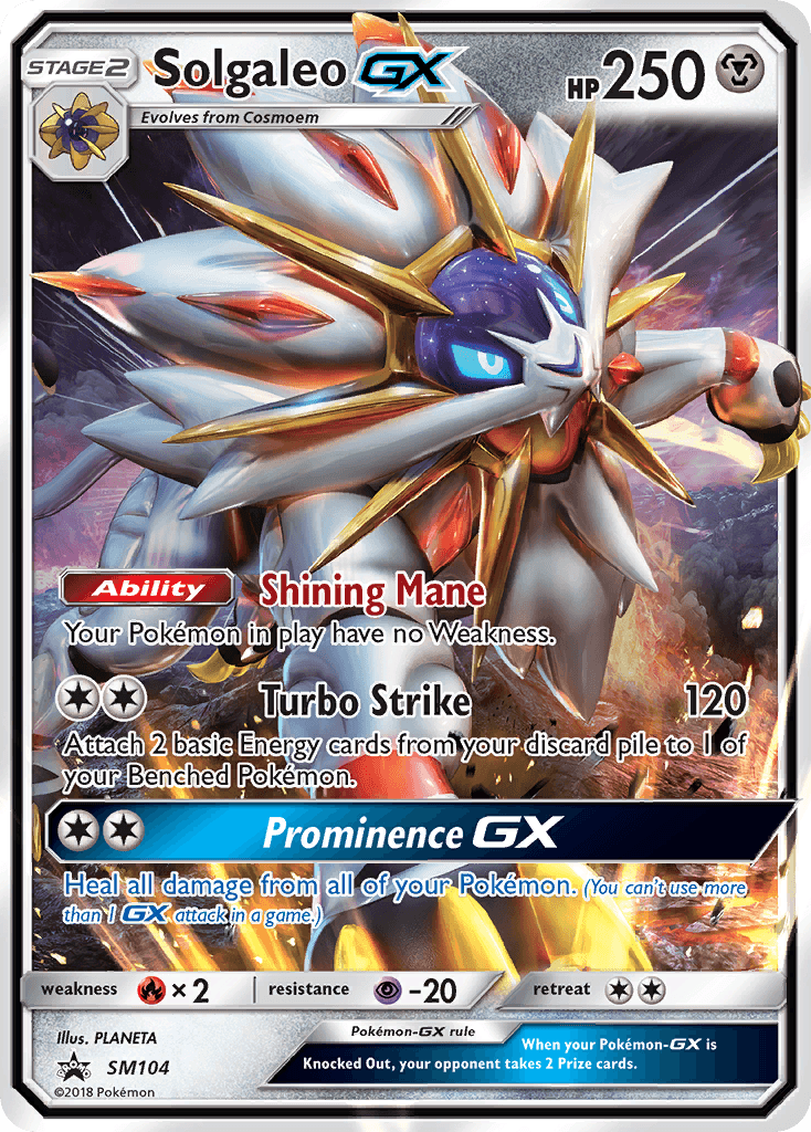 Solgaleo-GX SM Black Star Promos card