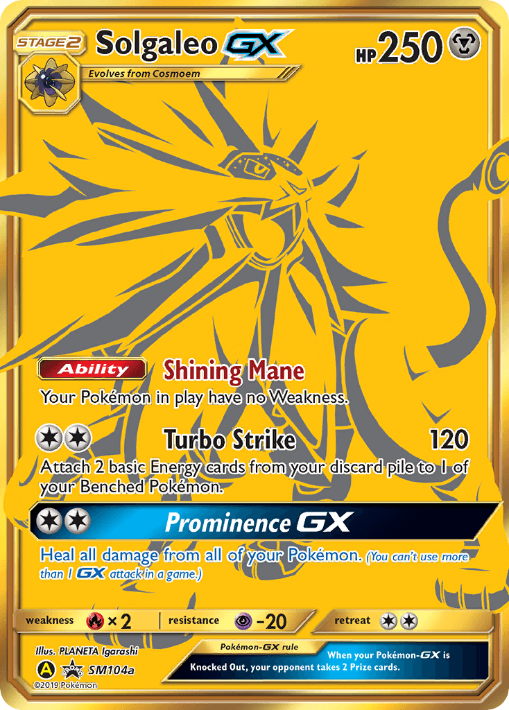 Solgaleo-GX SM Black Star Promos card