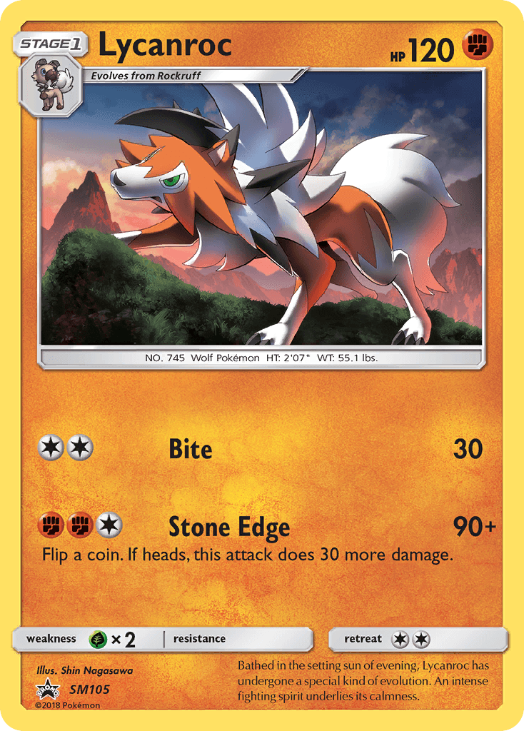 Lycanroc SM Black Star Promos card