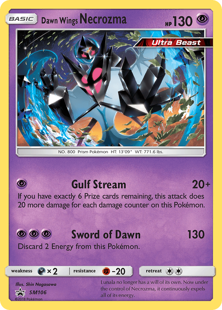 Dawn Wings Necrozma SM Black Star Promos card