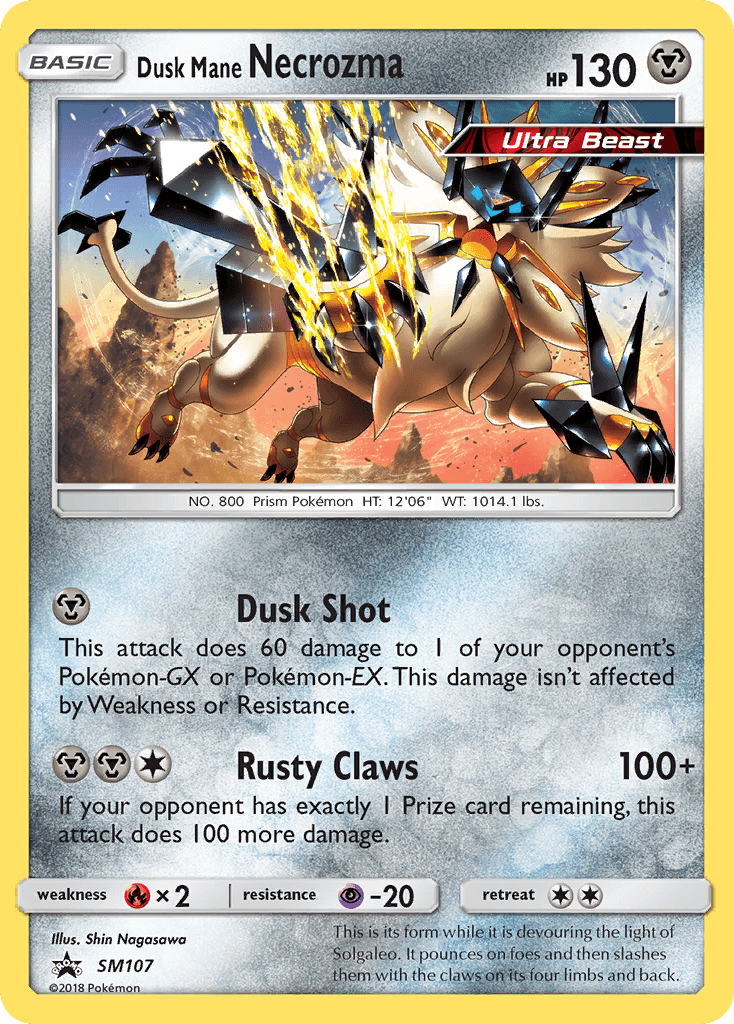 Dusk Mane Necrozma SM Black Star Promos card