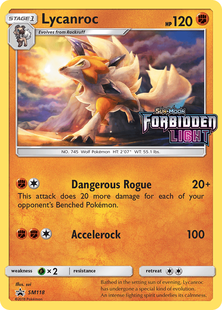 Lycanroc SM Black Star Promos card