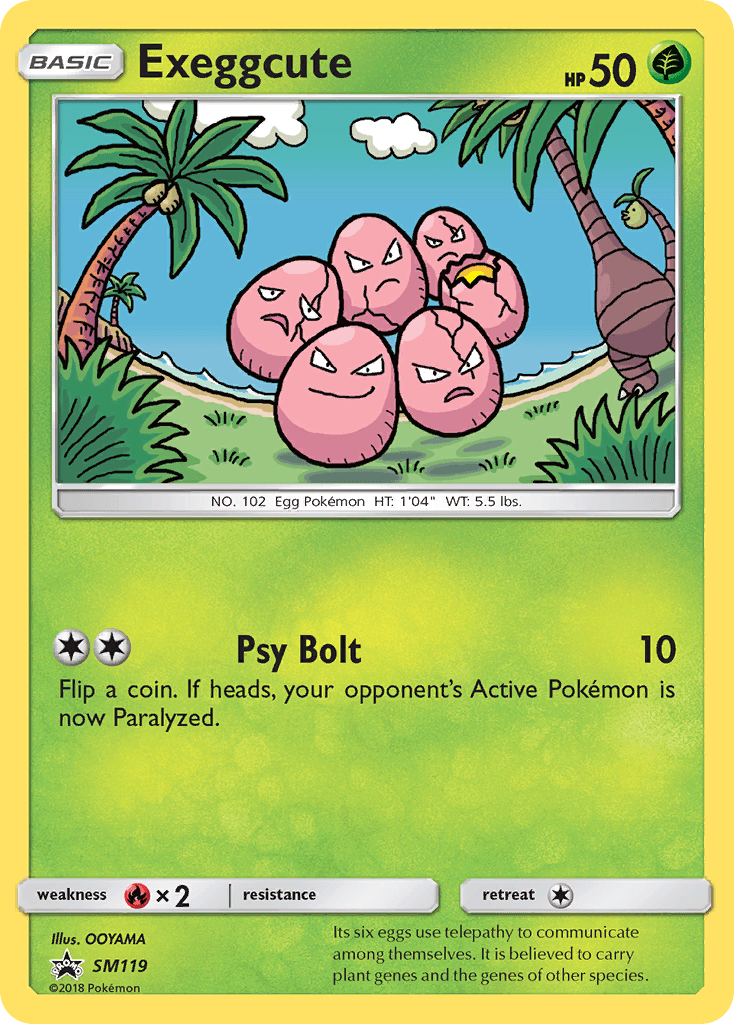Exeggcute SM Black Star Promos card