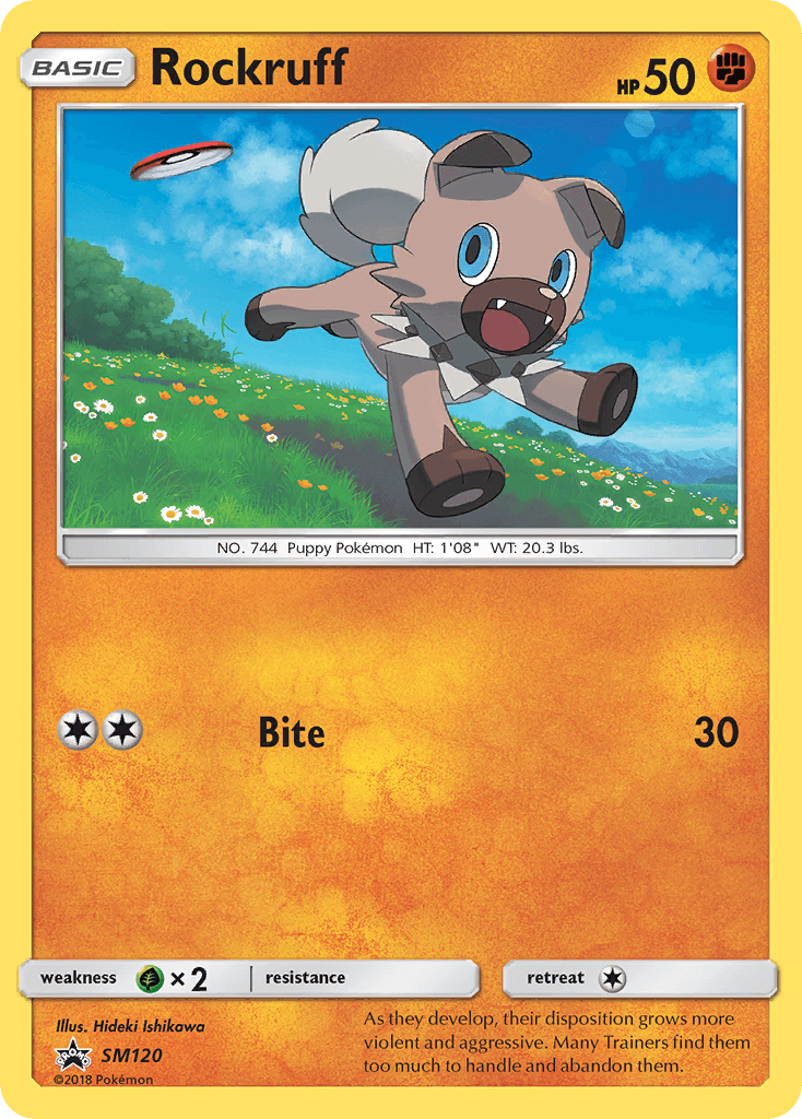Rockruff SM Black Star Promos card