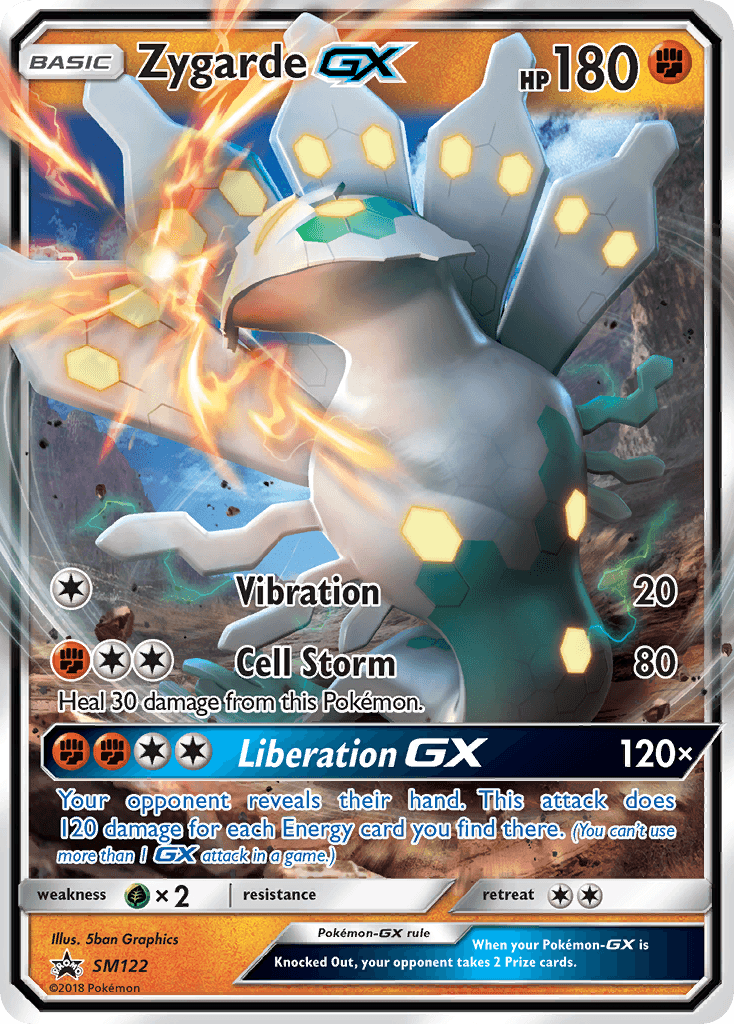 Zygarde-GX SM Black Star Promos card