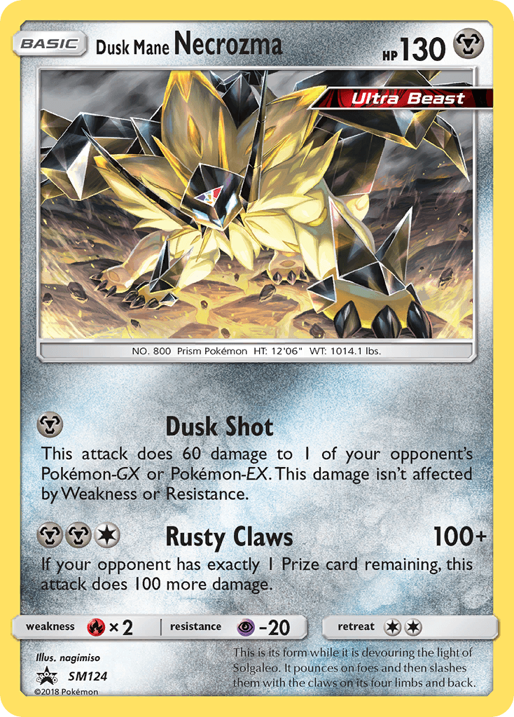 Dusk Mane Necrozma SM Black Star Promos card