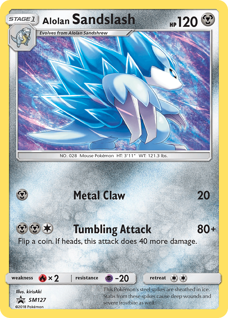 Alolan Sandslash SM Black Star Promos card