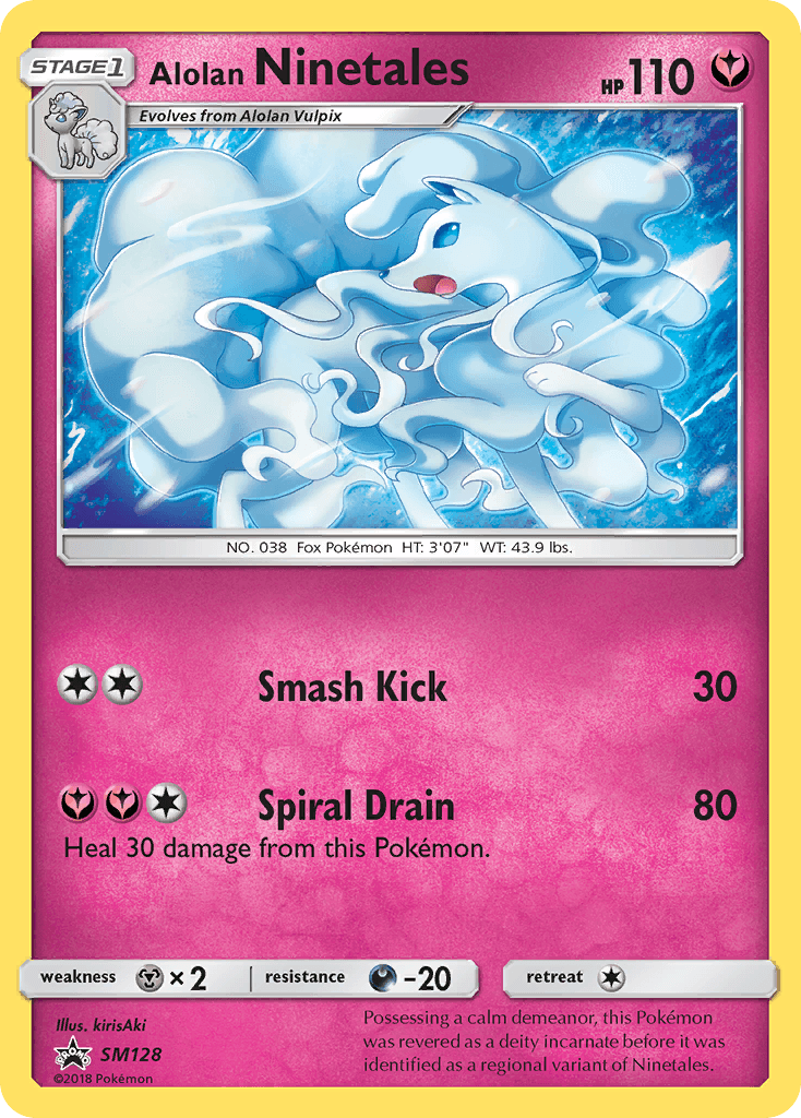 Alolan Ninetales SM Black Star Promos card