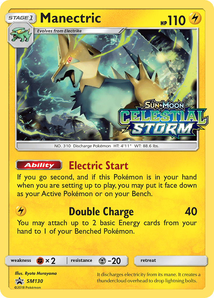 Manectric SM Black Star Promos card