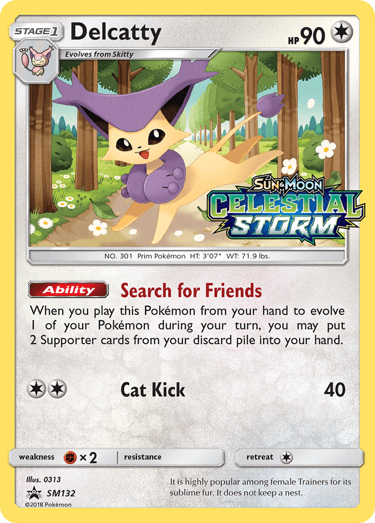 Delcatty SM Black Star Promos card