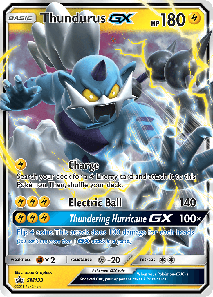 Thundurus-GX SM Black Star Promos card