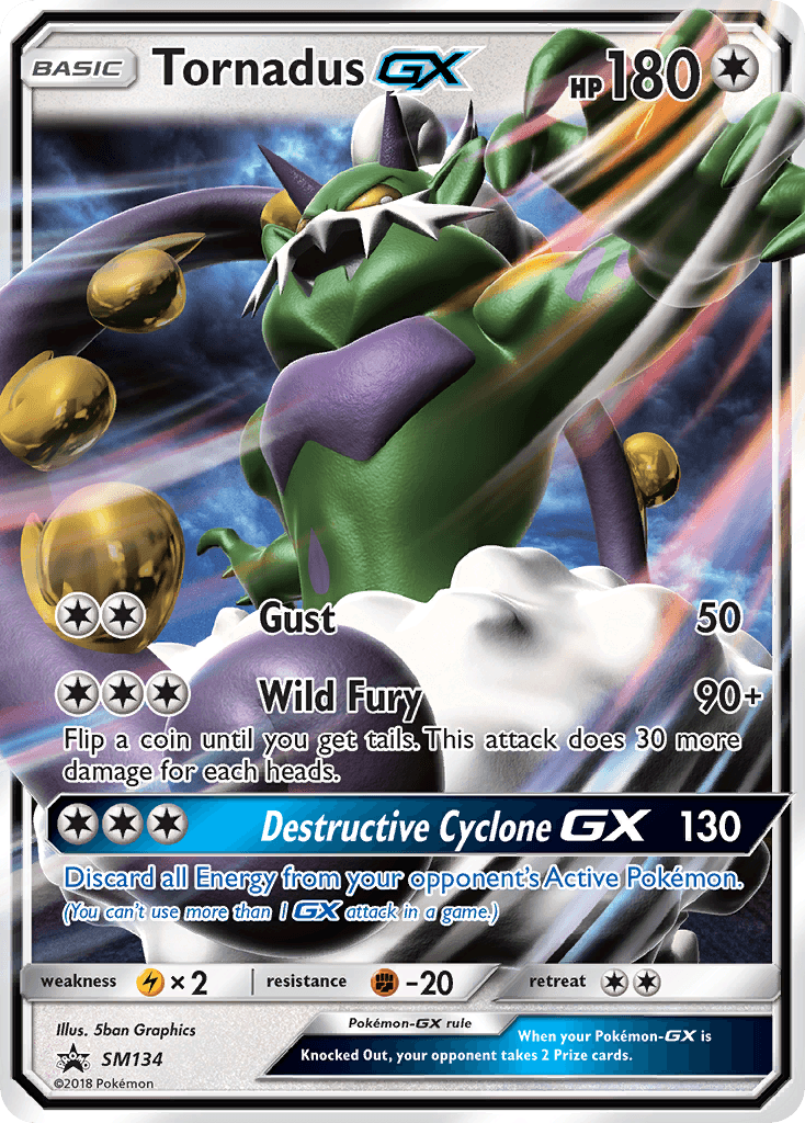 Tornadus-GX SM Black Star Promos card