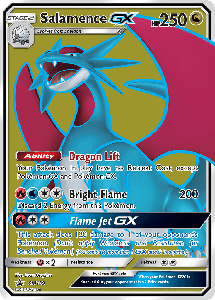Salamence-GX SM Black Star Promos card