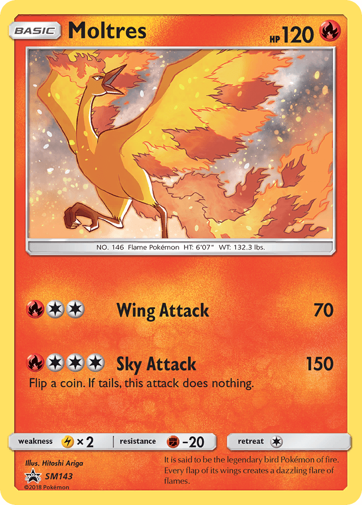 Moltres SM Black Star Promos card