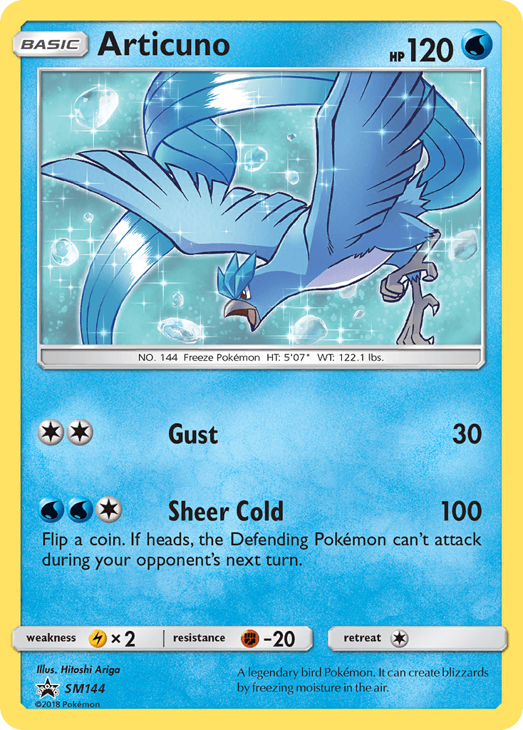 Articuno SM Black Star Promos card