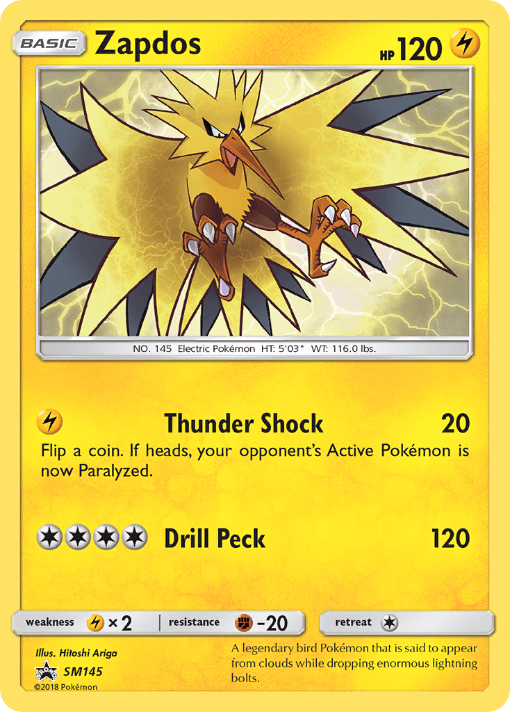 Zapdos SM Black Star Promos card