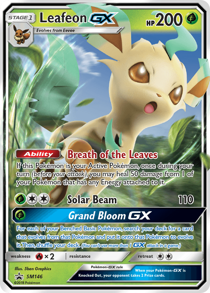 Leafeon-GX SM Black Star Promos card