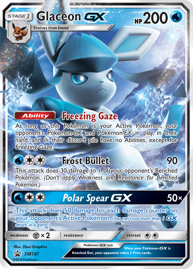 Glaceon-GX SM Black Star Promos card