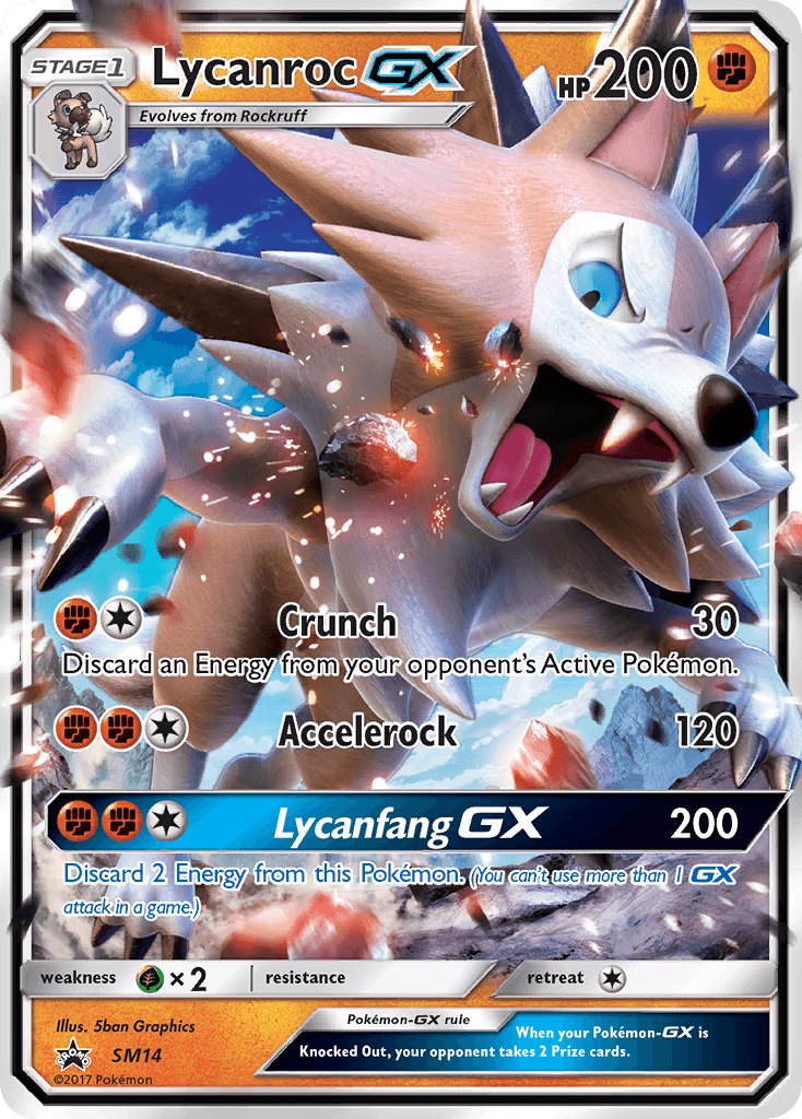Lycanroc-GX SM Black Star Promos card