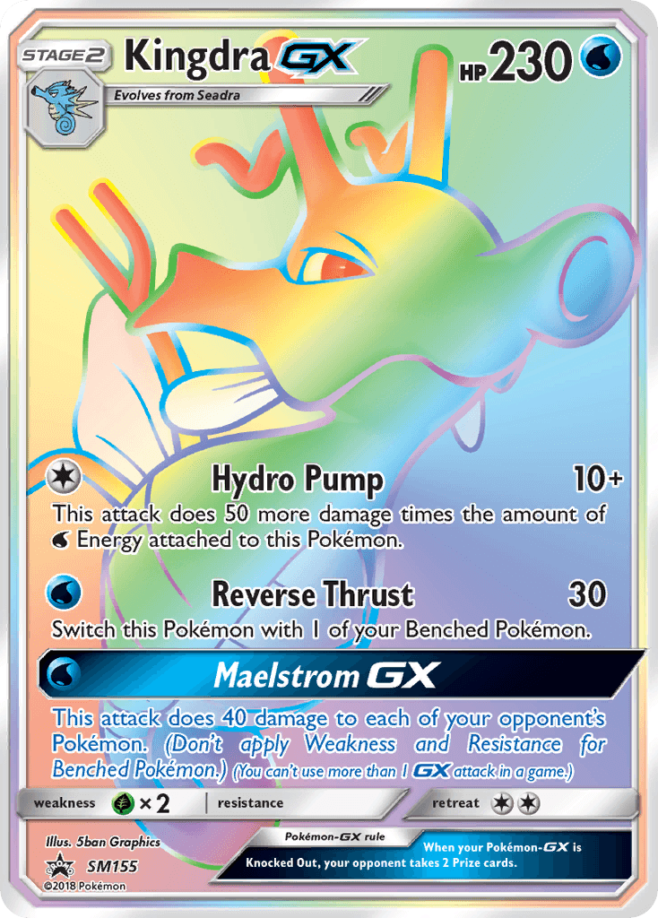 Kingdra-GX SM Black Star Promos card