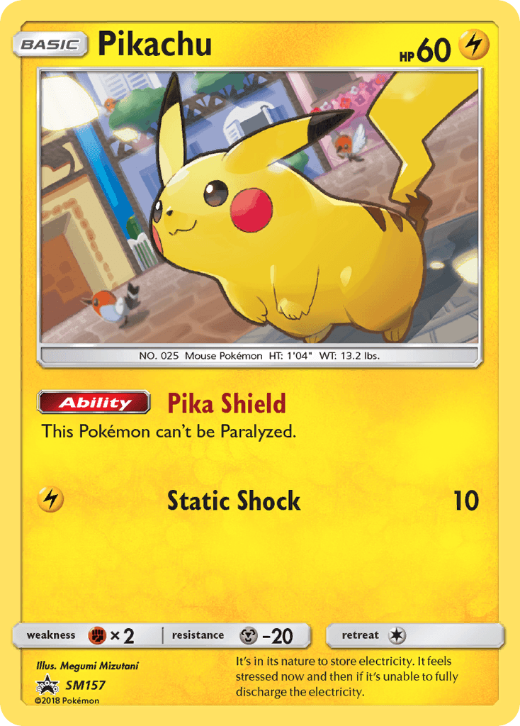 Pikachu SM Black Star Promos card