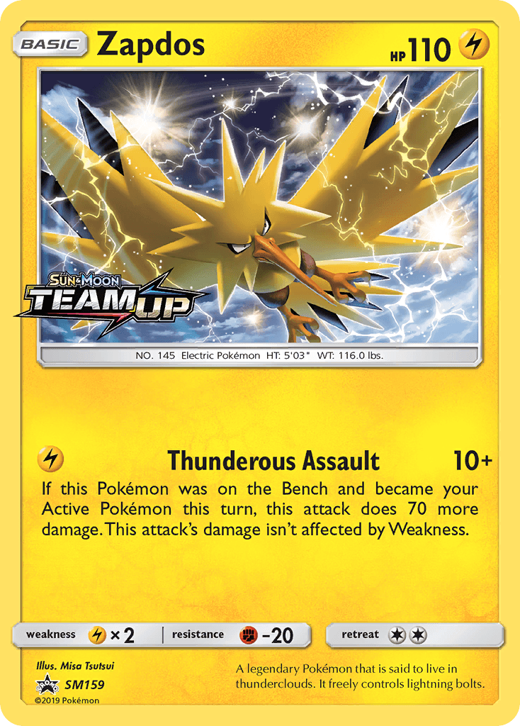 Zapdos SM Black Star Promos card