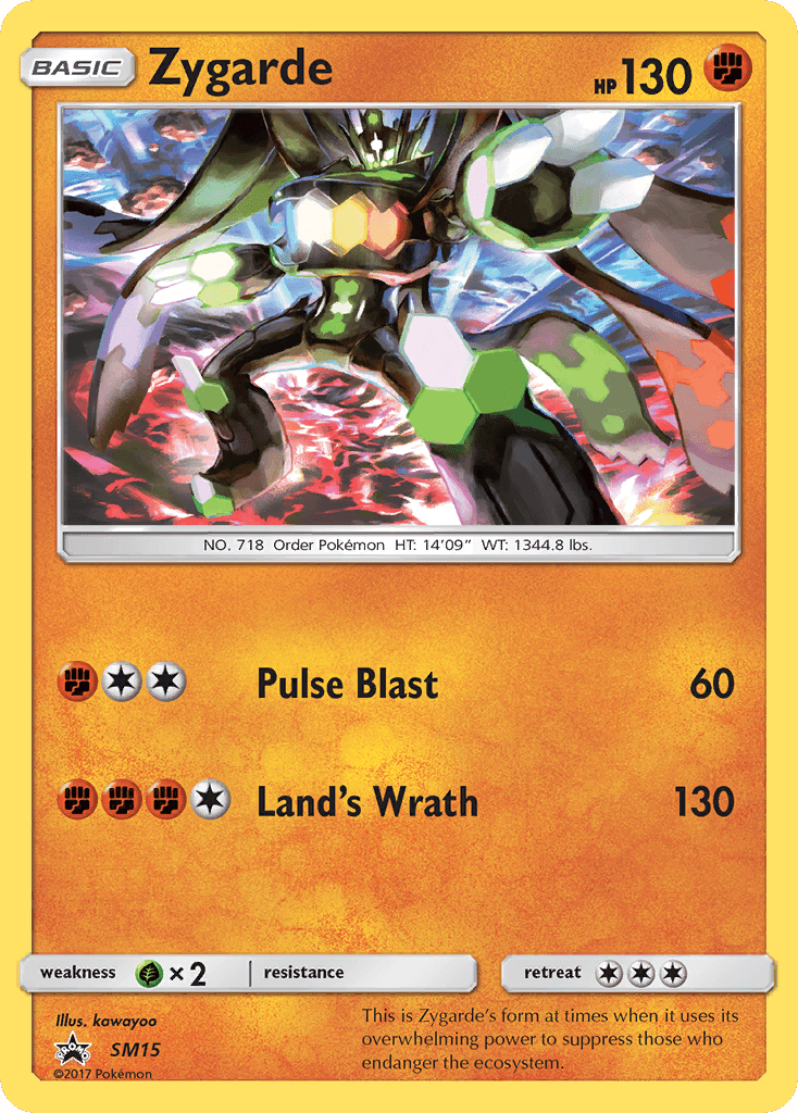 Zygarde SM Black Star Promos card