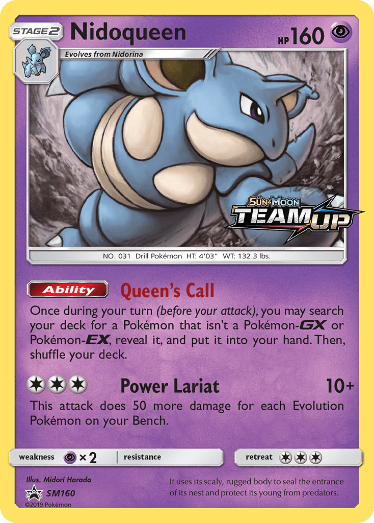 Nidoqueen SM Black Star Promos card