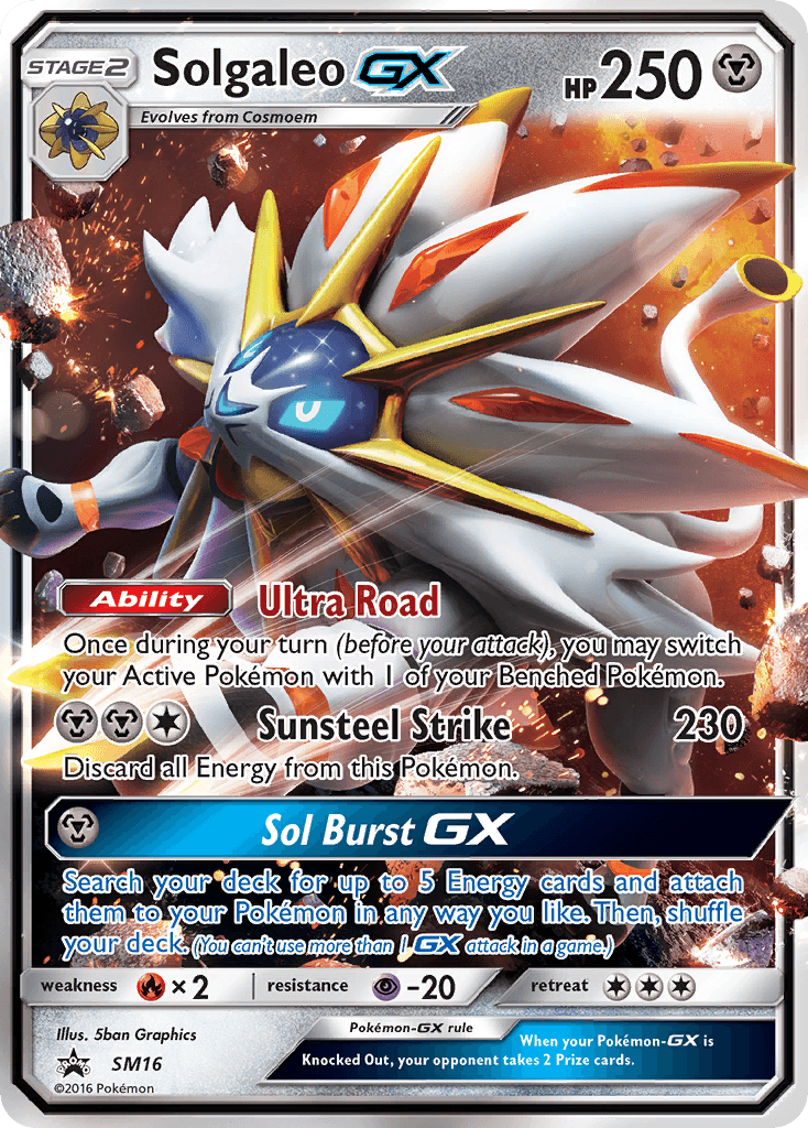Solgaleo-GX SM Black Star Promos card