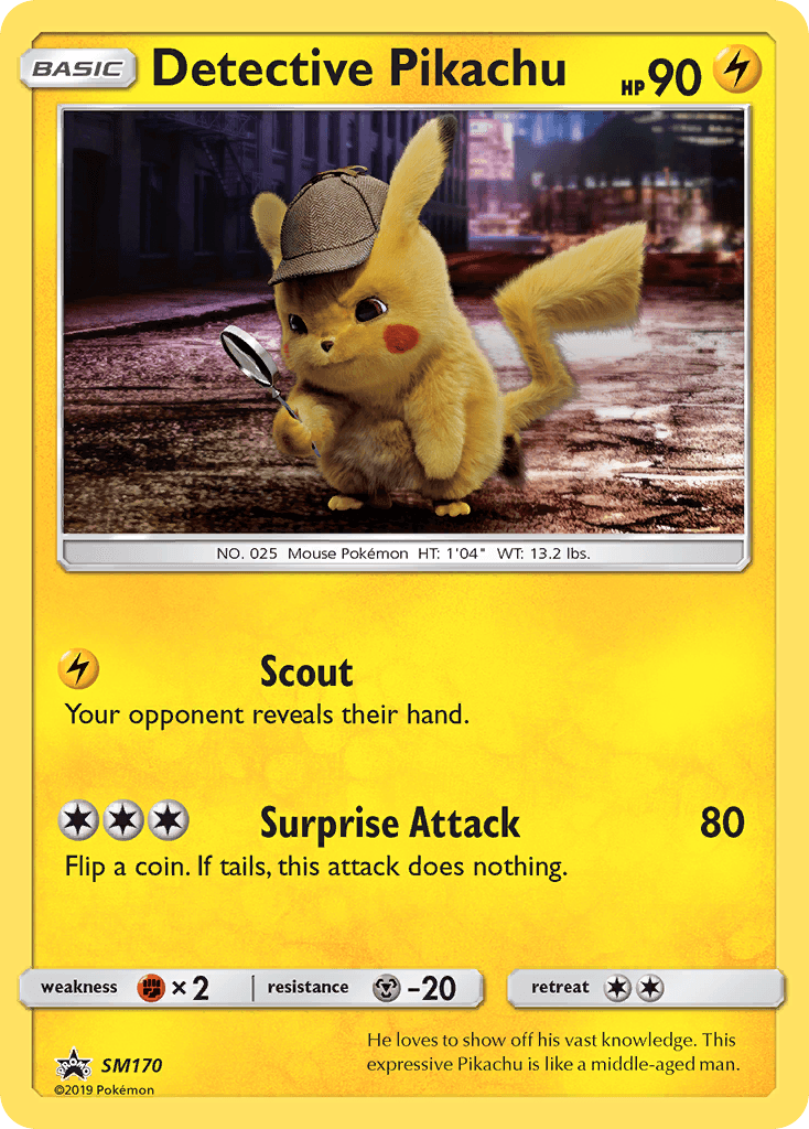 Detective Pikachu SM Black Star Promos card