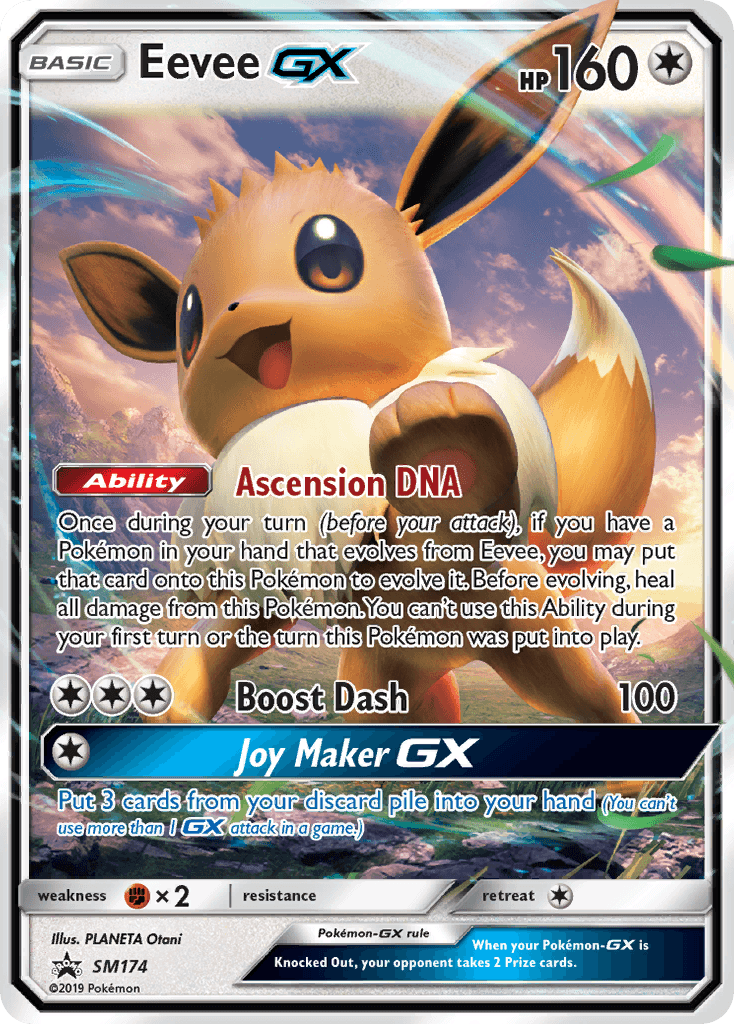 Eevee-GX SM Black Star Promos card