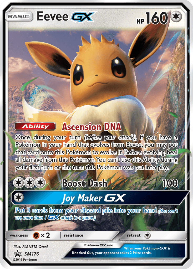 Eevee-GX SM Black Star Promos card