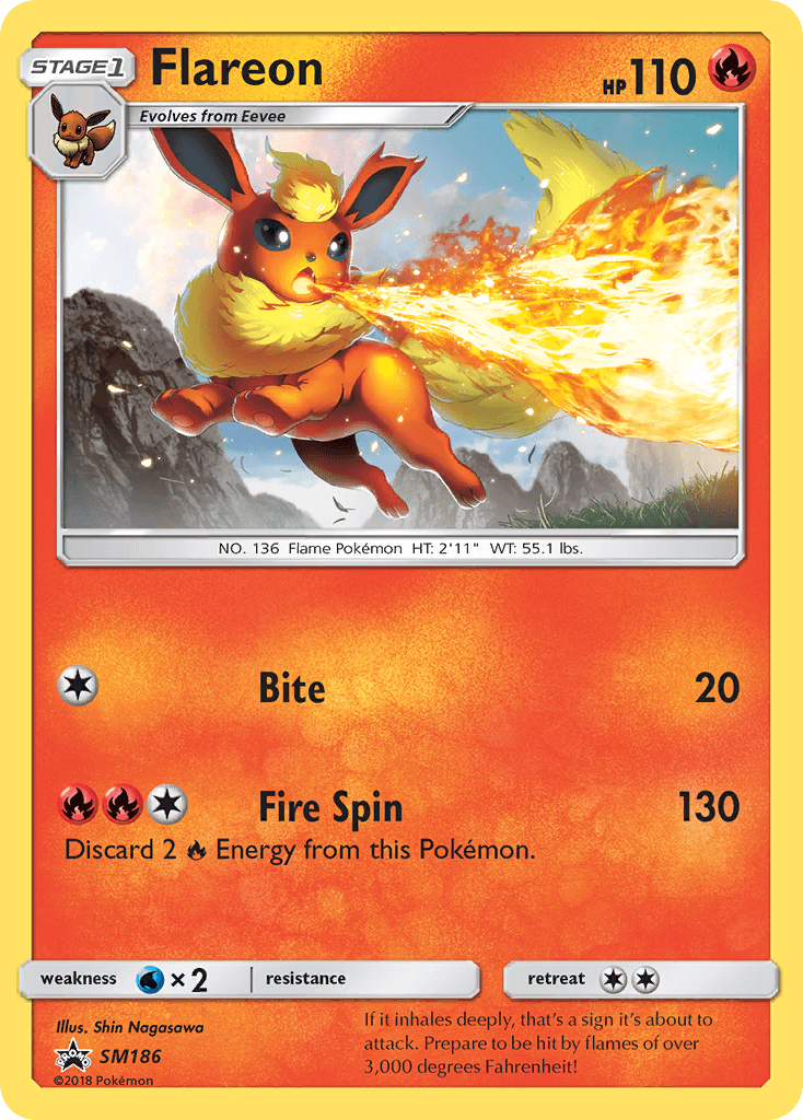 Flareon SM Black Star Promos card