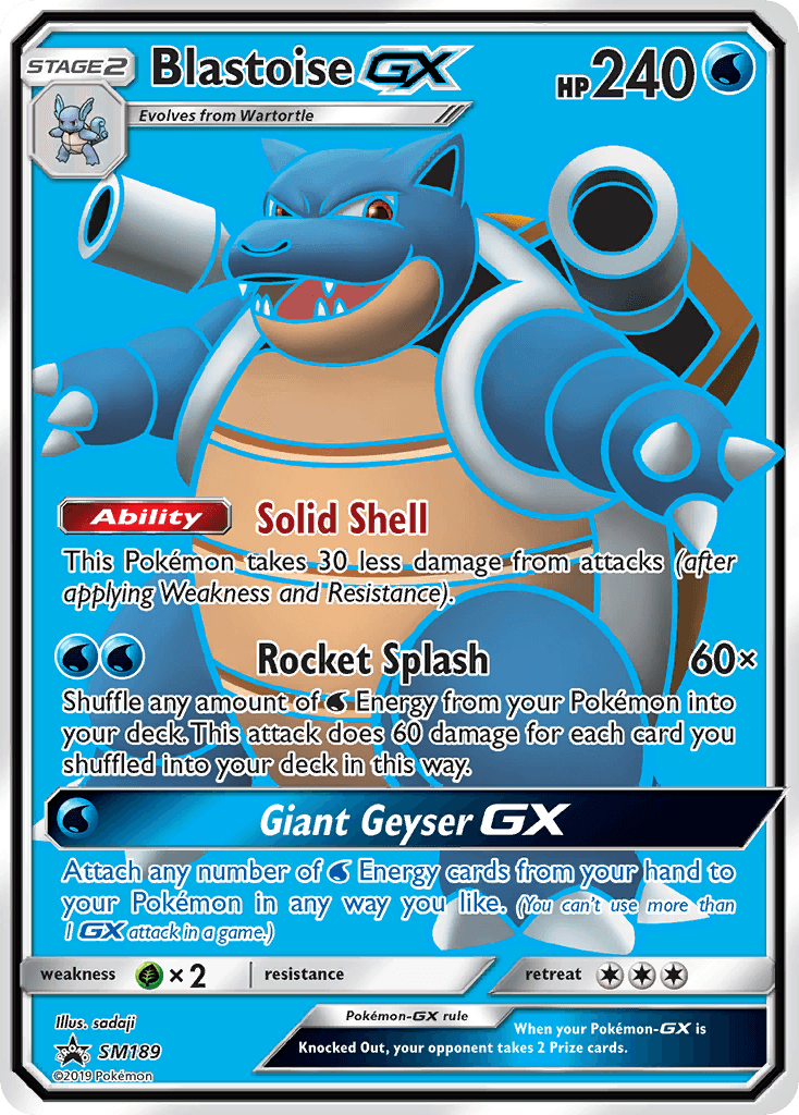 Blastoise-GX SM Black Star Promos card