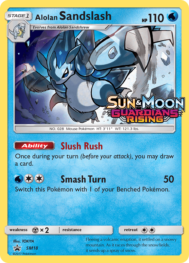 Alolan Sandslash SM Black Star Promos card