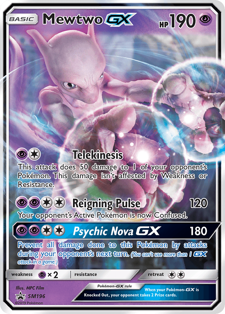 Mewtwo-GX SM Black Star Promos card