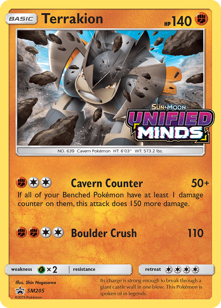 Terrakion SM Black Star Promos card