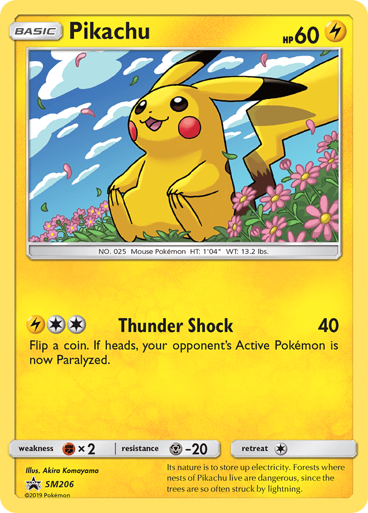Pikachu SM Black Star Promos card