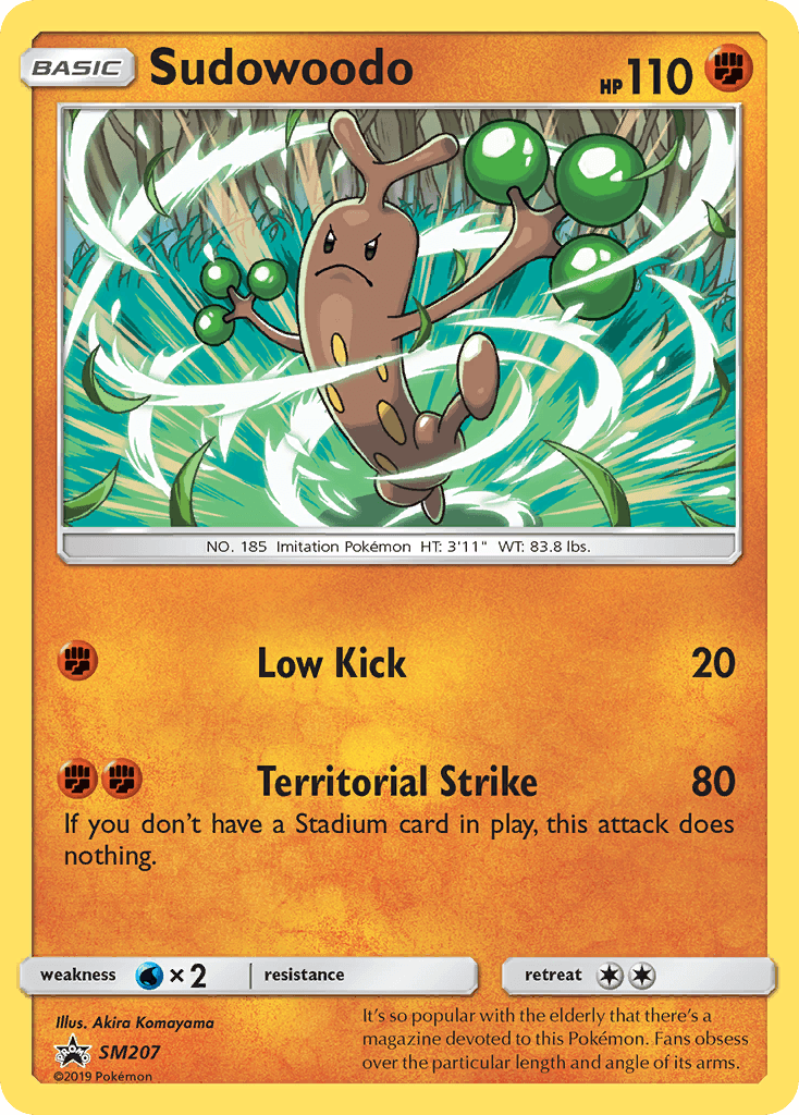 Sudowoodo SM Black Star Promos card