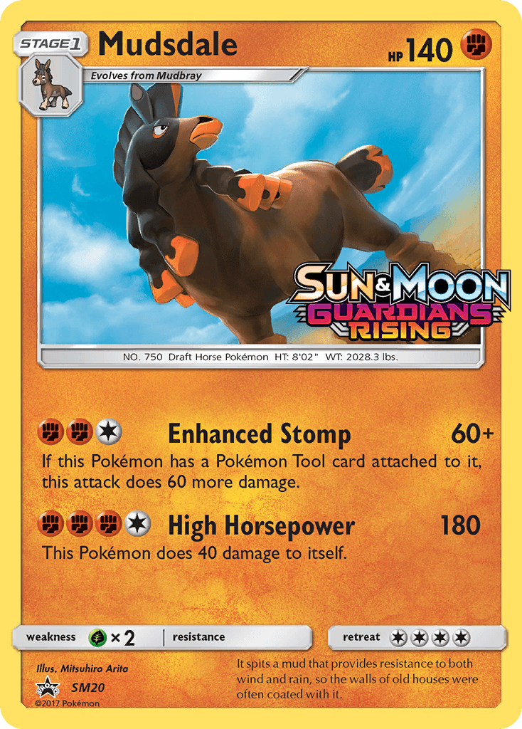 Mudsdale SM Black Star Promos card