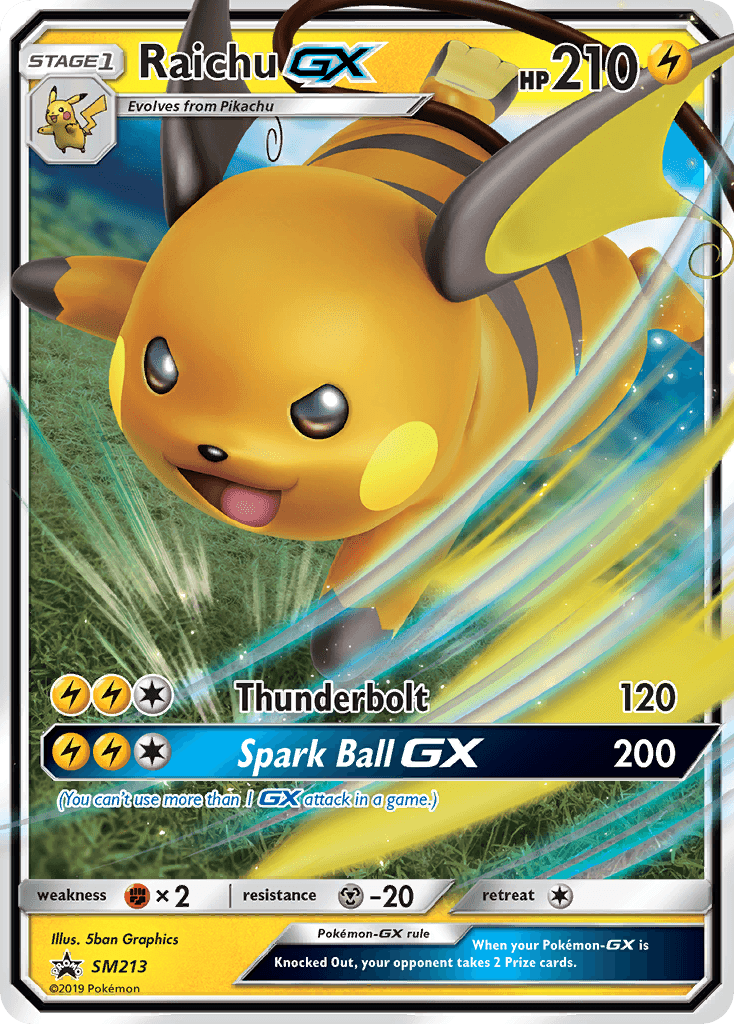 Raichu-GX SM Black Star Promos card