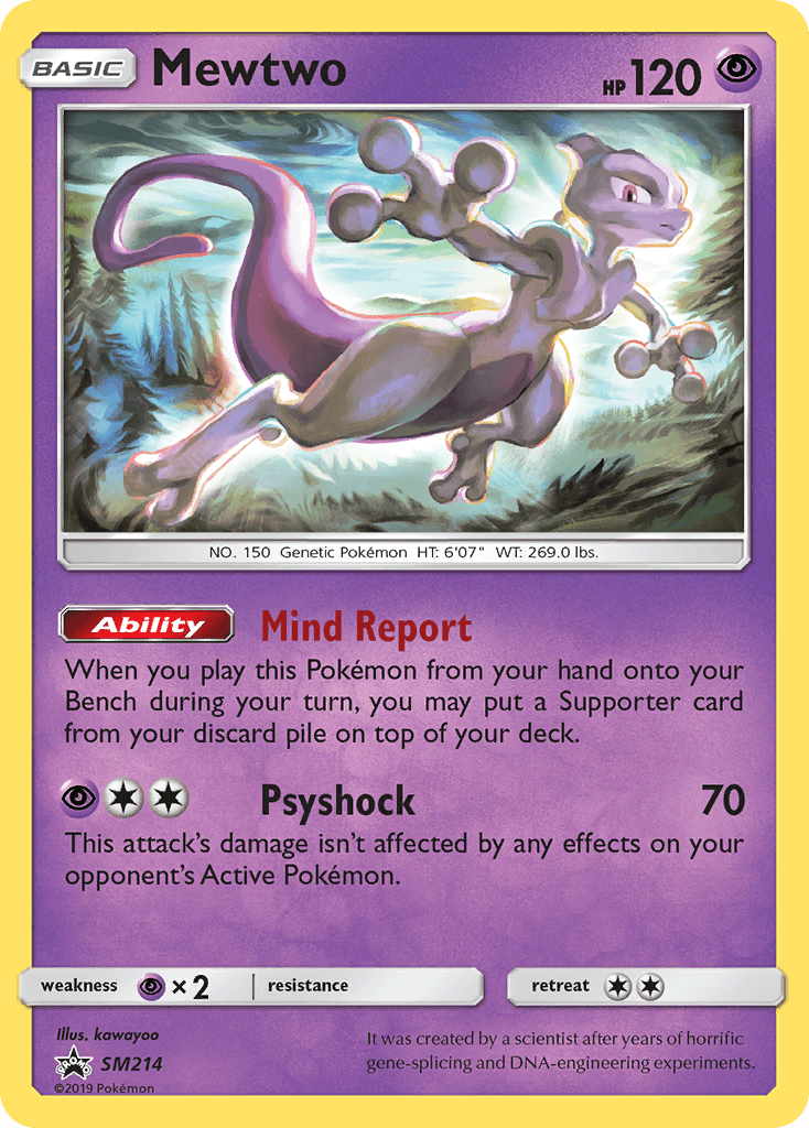 Mewtwo SM Black Star Promos card