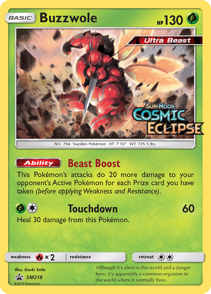 Buzzwole SM Black Star Promos card