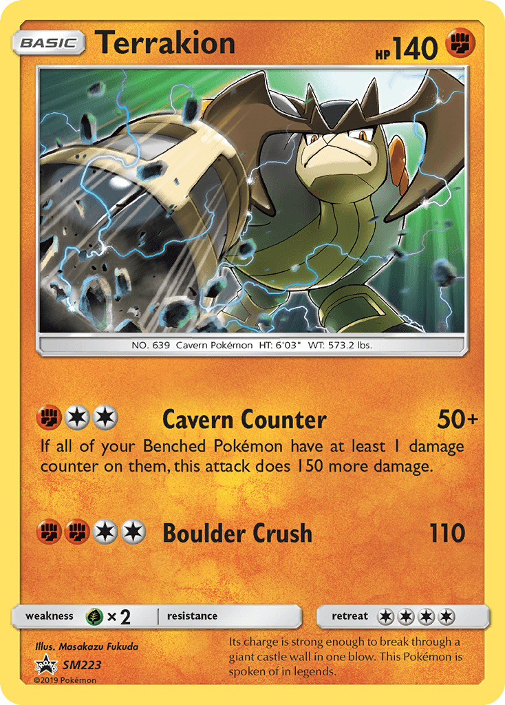 Terrakion SM Black Star Promos card