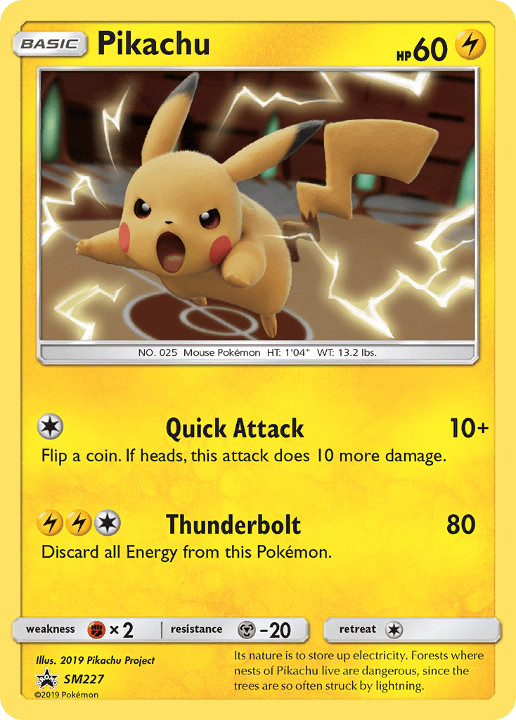 Pikachu SM Black Star Promos card