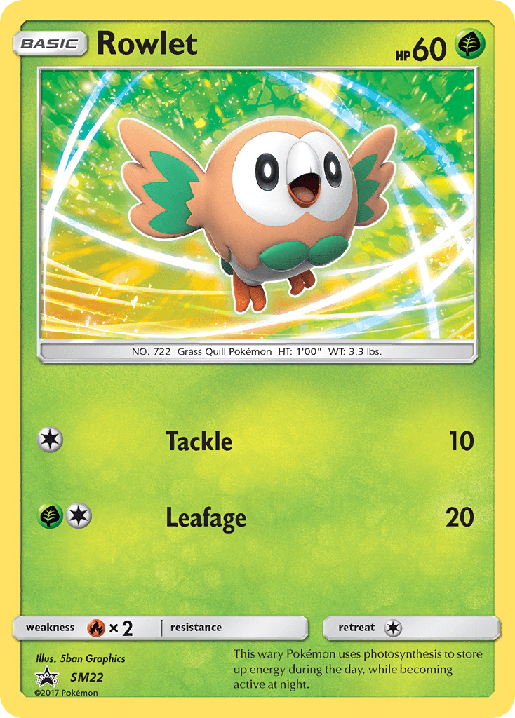 Rowlet SM Black Star Promos card