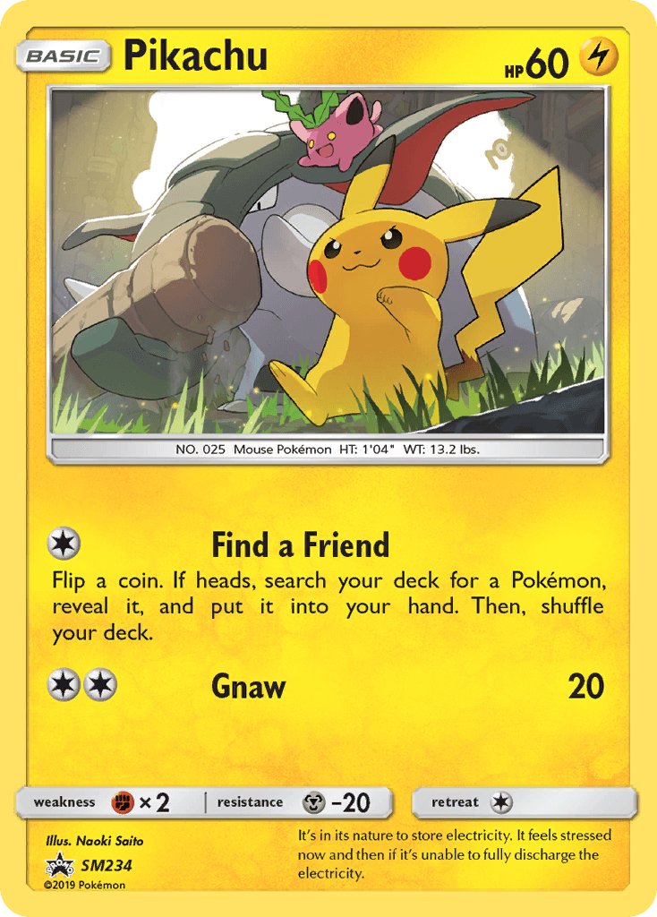 Pikachu SM Black Star Promos card