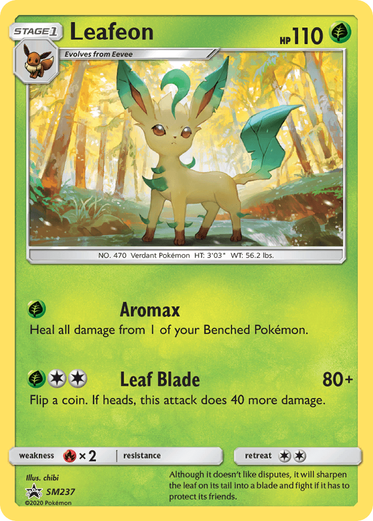 Leafeon SM Black Star Promos card