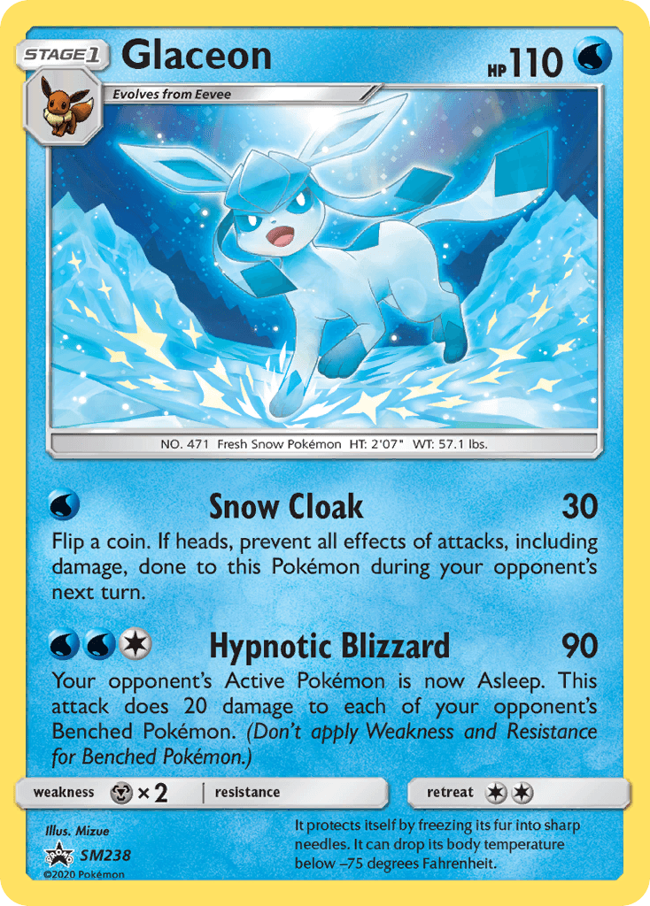 Glaceon SM Black Star Promos card