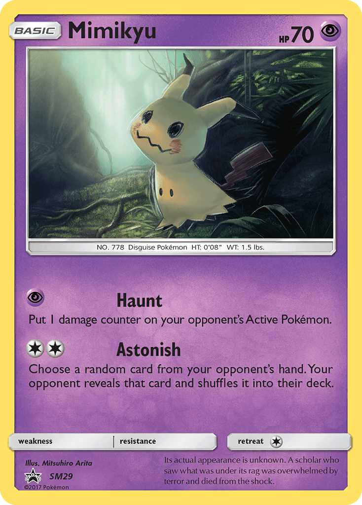 Mimikyu SM Black Star Promos card